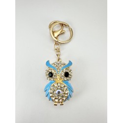 Mavi Taşlı Baykuş Anahtarlık