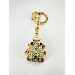 Taşlı Yeşil Kurbağa Anahtarlık